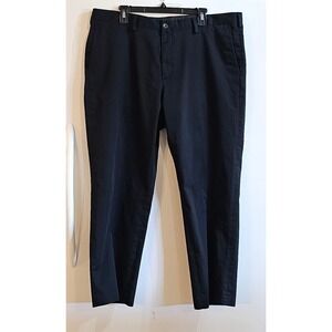 Eddie Bauer Mens Black Flat Front Chino Pants Size 40x29